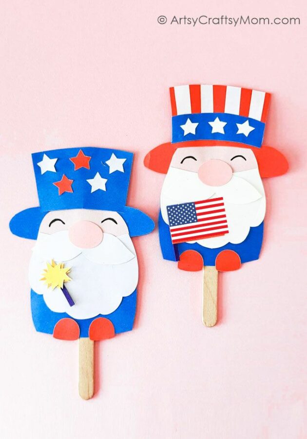 4th Of July Gnome Puppet FT