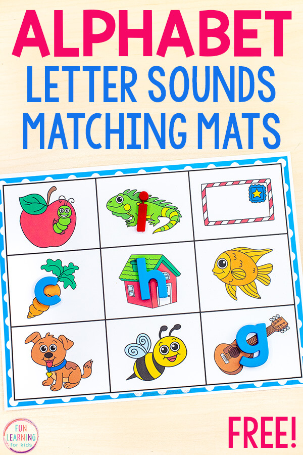 Alphabet Letter Sounds Matching Mats 2