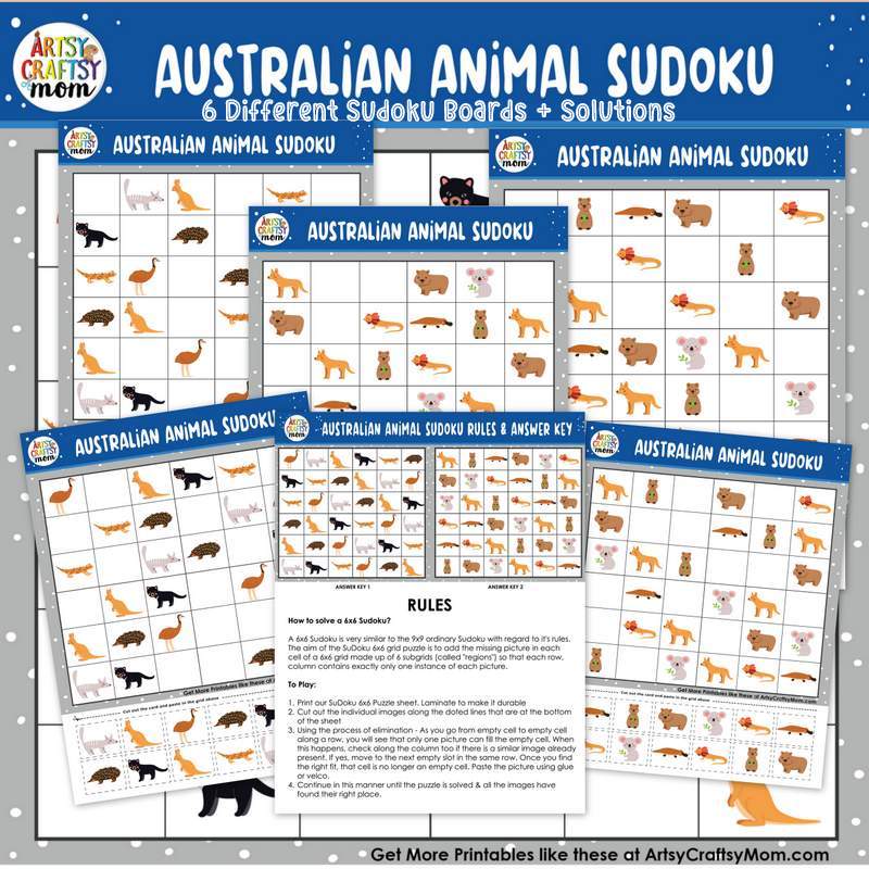 Australian Animal Sudoku 1