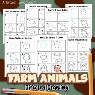 Farm Animals Directed Drawing Cover-1