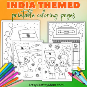 India Themed Coloring Pages | Independence Day | Republic Day