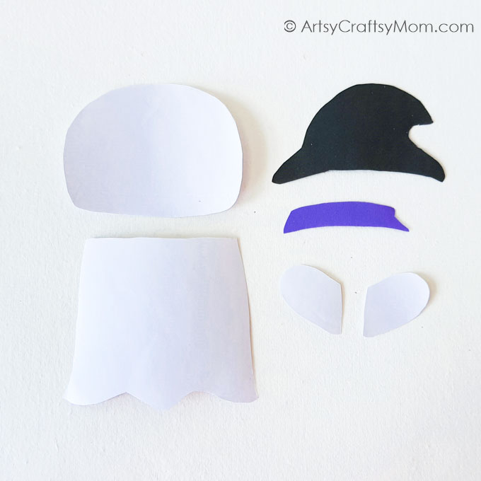 Paper Bag Ghost Puppet 1