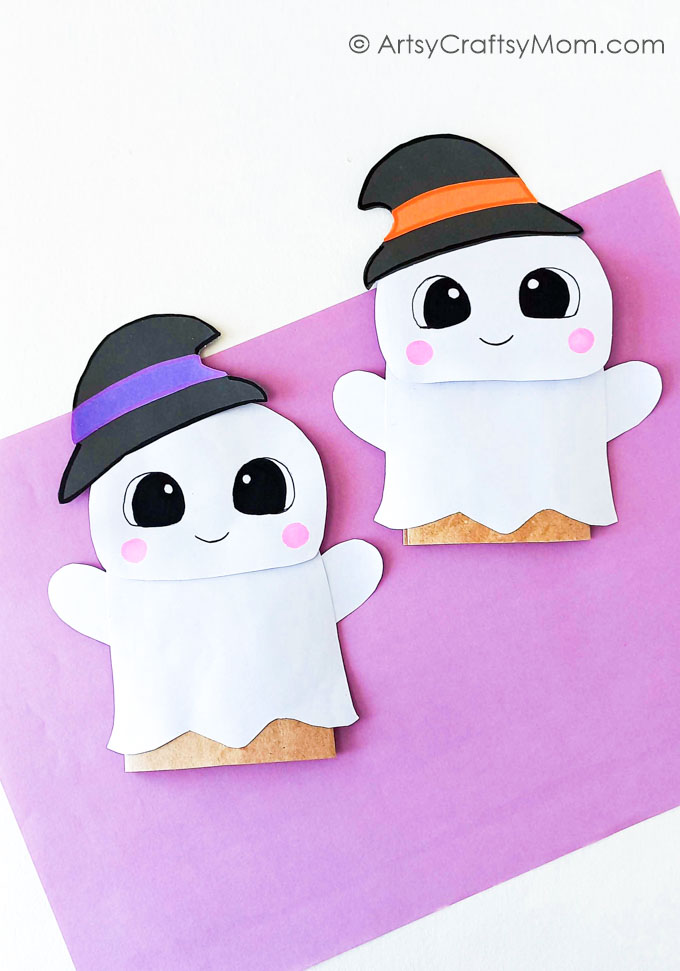 25 Cute and Goofy Ghost Crafts for Kids 5 Make this cute paper bag ghost puppet the star of your very own Halloween puppet show this year! Fun and easy enough for kids of all ages!