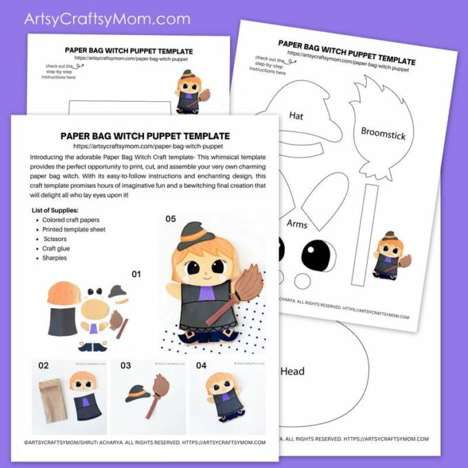 Make this Fun and Easy Paper Bag Witch Puppet Craft to get ahead on your Halloween crafts this year! Perfect for a special Halloween show!