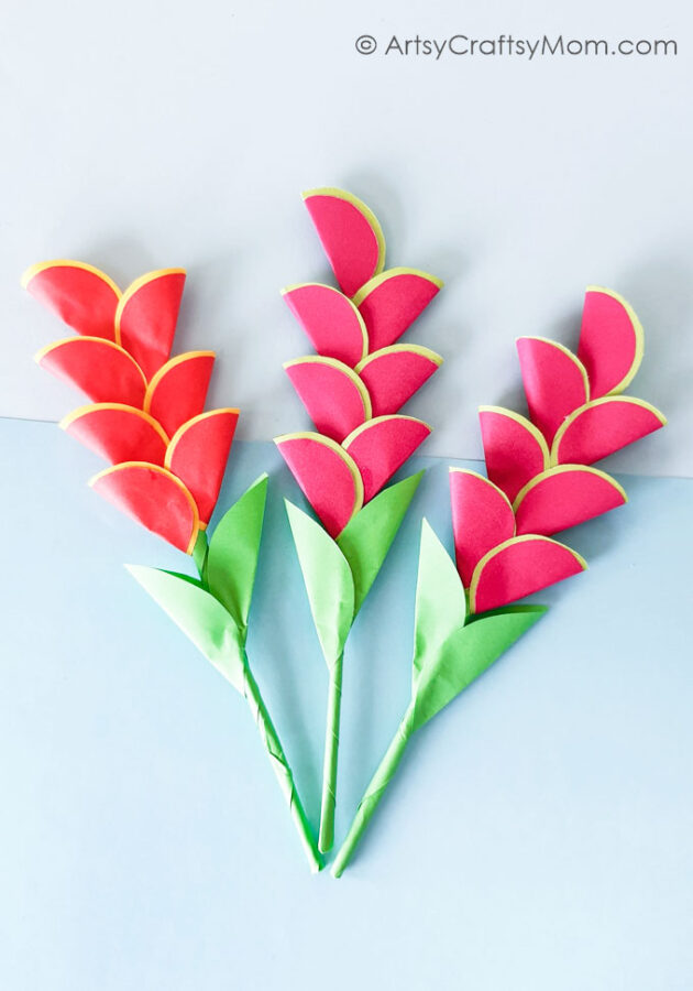 Paper Heliconia Craft FT 1