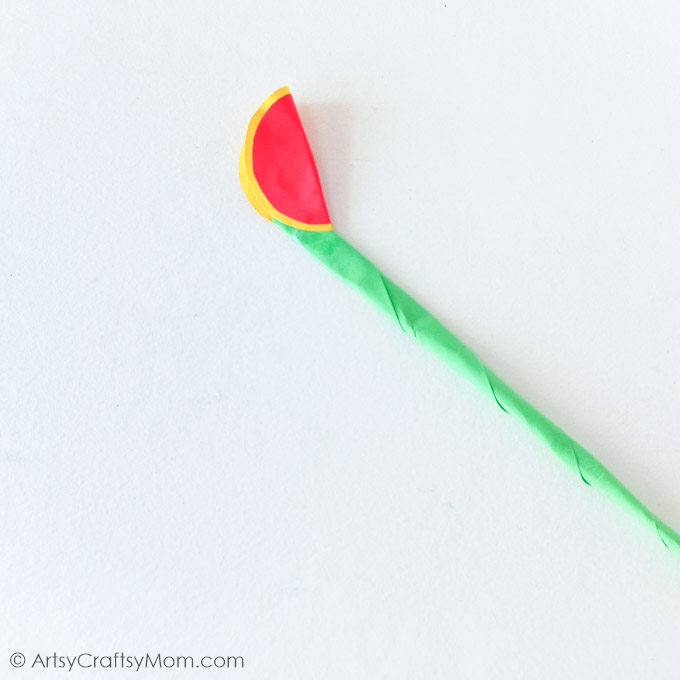 Paper Heliconia Craft Step 5