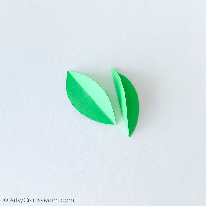 paper circle Heliconia craft