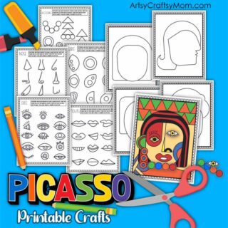 Printable Picasso Portrait Collage