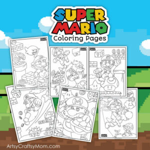 Super Mario Themed Coloring Pages