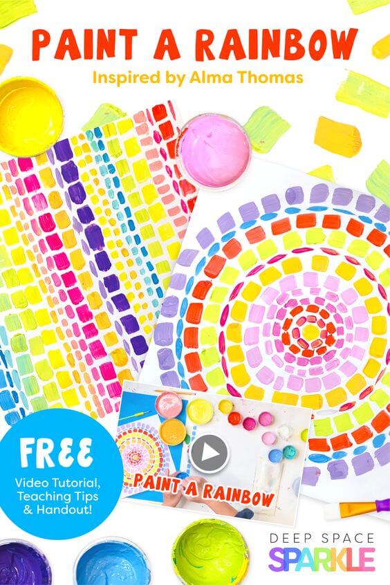 10 Alma Woodsey Thomas Art Projects for Kids 4 These amazing Alma Woodsey Thomas art projects teach us that it's never too late to start, and that you can always create art in any circumstance!