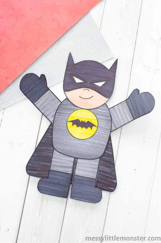 10 Bombastic Batman Crafts for Kids 3 Here are 10 Batman Crafts for Kids that are just what you need for Batman Day on 16th September! Grab your mask, don your cape and let's craft!