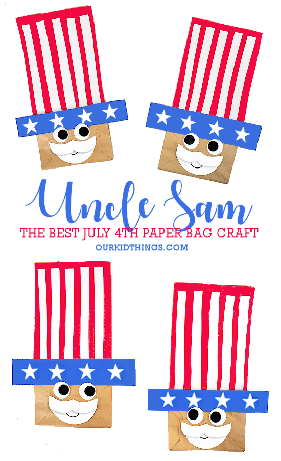 Here are some fun and easy Uncle Sam Crafts for Kids that are perfect for Uncle Sam Day on 13th September! Also great for other patriotic days!
