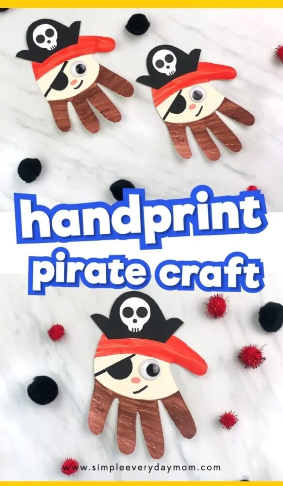 Get busy with these pirate crafts for kids, for International Talk Like a Pirate Day! Make crafts with paper plates, cardboard tubes and more!