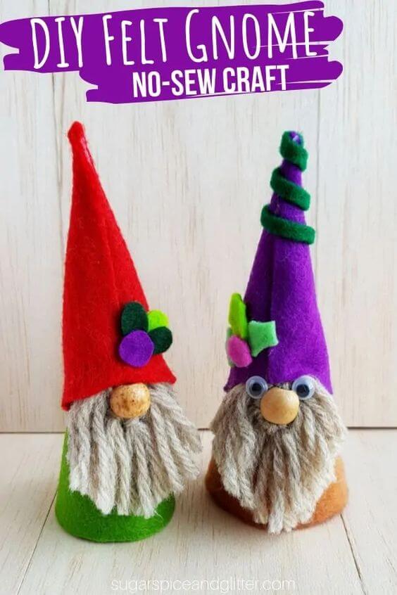 These gnome crafts for kids are perfect for Fall - which is also gnome season! Make gnomes out of paper plates, cardboard tubes, sticks & more!