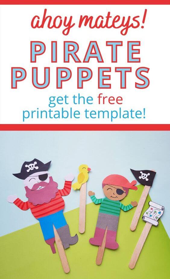 Get busy with these pirate crafts for kids, for International Talk Like a Pirate Day! Make crafts with paper plates, cardboard tubes and more!