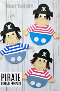 15 Playful Pirate Crafts for Kids - ArtsyCraftsyMom | Kids Art & Craft ...