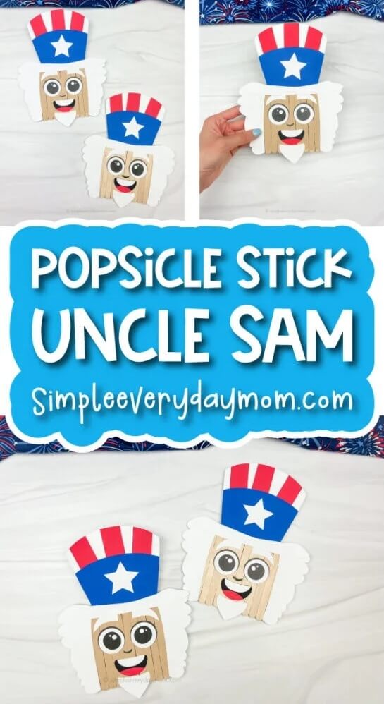 Here are some fun and easy Uncle Sam Crafts for Kids that are perfect for Uncle Sam Day on 13th September! Also great for other patriotic days!