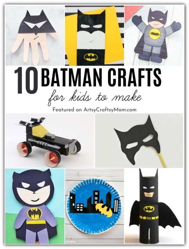 10 Bombastic Batman Crafts for Kids 13 Here are 10 Batman Crafts for Kids that are just what you need for Batman Day on 16th September! Grab your mask, don your cape and let's craft!