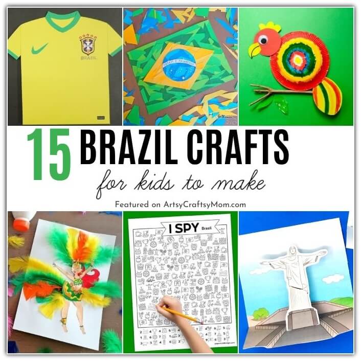 15 Beautiful Brazil Crafts for Kids 17 These Brazil Crafts for Kids are perfect for Brazil Independence Day on 7th September! Learn about the colorful culture of this amazing nation!