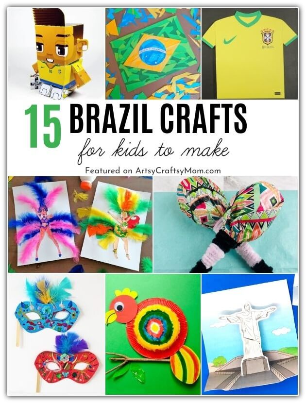 15 Beautiful Brazil Crafts for Kids 18 These Brazil Crafts for Kids are perfect for Brazil Independence Day on 7th September! Learn about the colorful culture of this amazing nation!