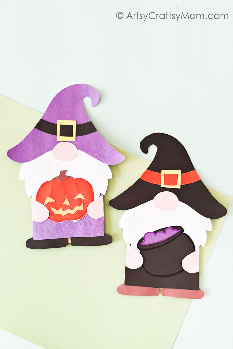 Paper Bag Halloween Gnome Puppet 10 Here's a cute Paper Bag Halloween Gnome Puppet to add some fun to your Halloween show this year! Make them the heroes, villains or sidekicks!