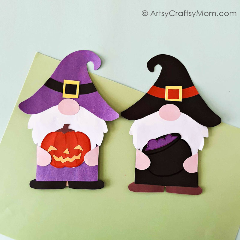 Paper Bag Halloween Gnome Puppet 9 Here's a cute Paper Bag Halloween Gnome Puppet to add some fun to your Halloween show this year! Make them the heroes, villains or sidekicks!