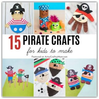 15 Playful Pirate Crafts for Kids - ArtsyCraftsyMom | Kids Art & Craft ...
