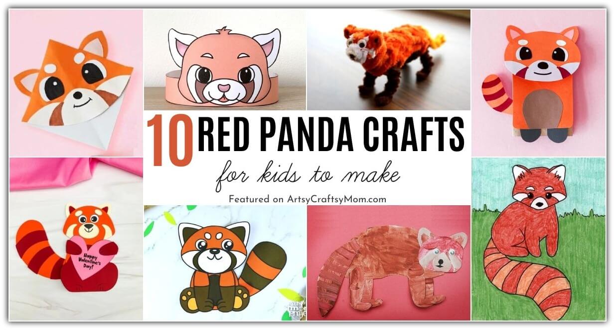 Here are some cute red panda crafts for kids - to help them learn about the fun animal and also celebrate International Red Panda Day on 16th Sep!