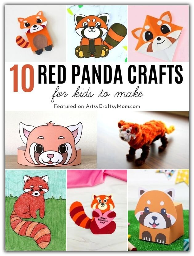 Here are some cute red panda crafts for kids - to help them learn about the fun animal and also celebrate International Red Panda Day on 16th Sep!