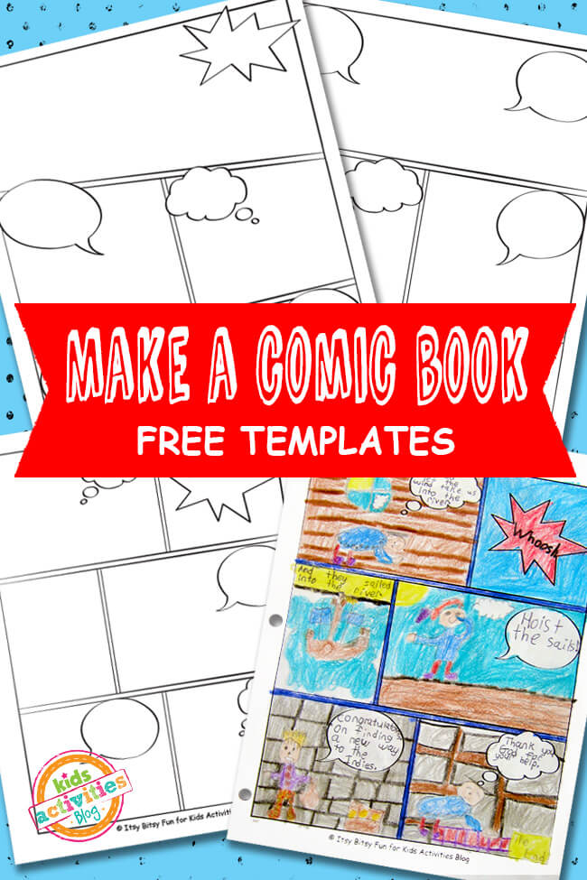 15 Cheerful Comic Book Crafts for Kids