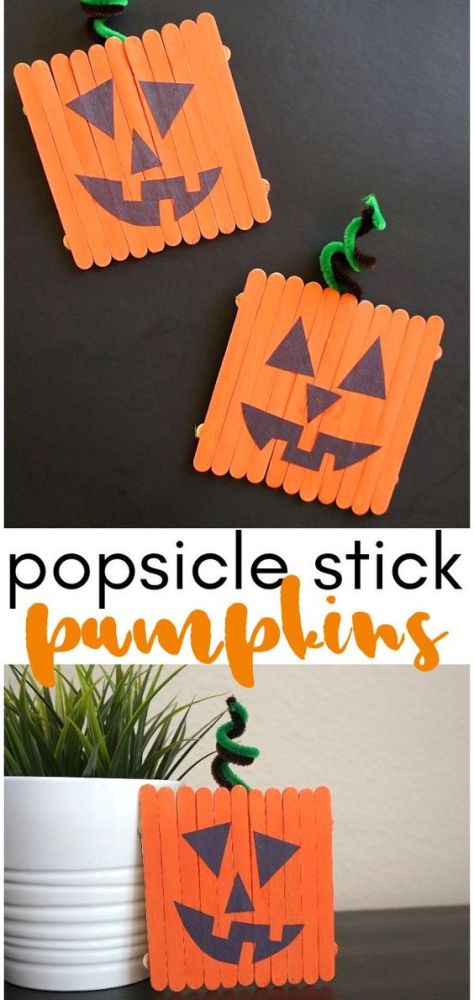 15 Jaunty Jack-o-Lantern Crafts for Kids 8 Get set for Halloween with these fun Jack-o-Lantern Crafts! From paper plates to mason jars to craft sticks, you can use all kinds of supplies!