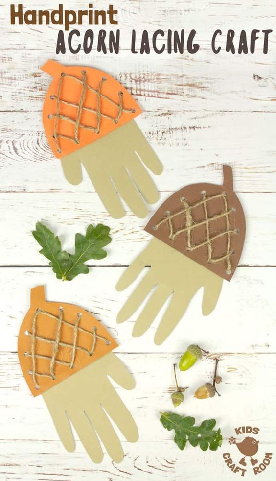 Get ready for Fall with these amazing acorn crafts for kids! Make acorns out of paper plates, craft sticks, pipe cleaners and your own handprints!