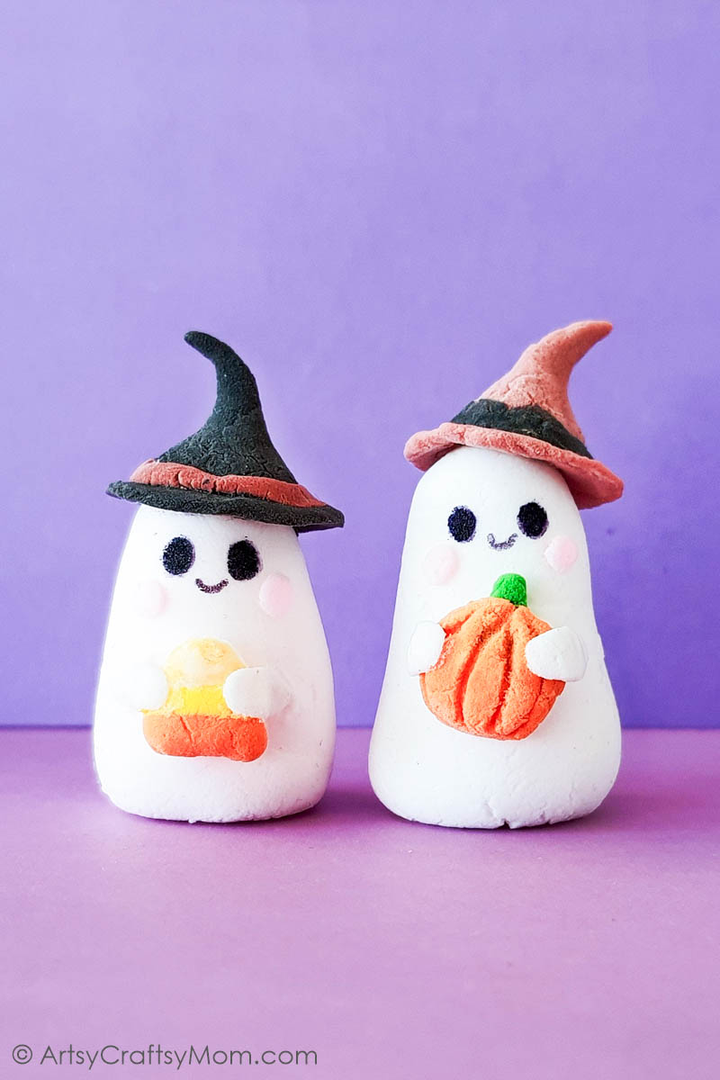This Clay Ghost Craft proves that ghosts can most certainly be adorable, even if it's Halloween! Easy enough for kids to make and gift their friends!