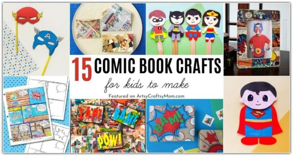 15 Cheerful Comic Book Crafts for Kids