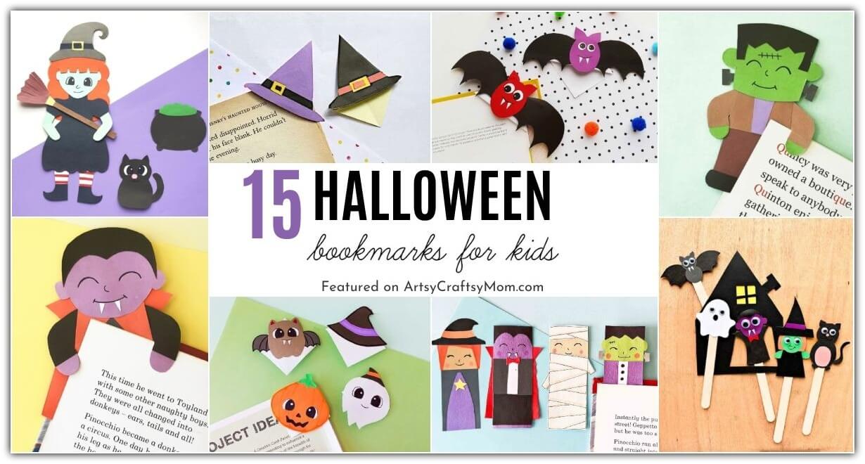 15 Colorful Halloween Theme Bookmarks 19 Here are colorful Halloween Theme Bookmarks that'll keep you all set for your reading this season! Take your pick from ghosts, witches & more!