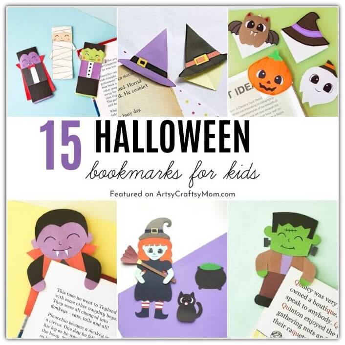 15 Colorful Halloween Theme Bookmarks 17 Here are colorful Halloween Theme Bookmarks that'll keep you all set for your reading this season! Take your pick from ghosts, witches & more!