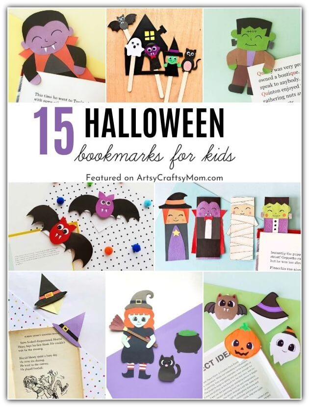15 Colorful Halloween Theme Bookmarks 18 Here are colorful Halloween Theme Bookmarks that'll keep you all set for your reading this season! Take your pick from ghosts, witches & more!