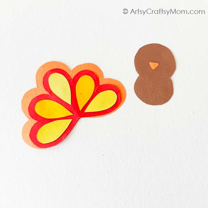Thanksgiving Corner Bookmarks | Fall Crafts 5 Make these Thanksgiving corner bookmarks using nothing but craft paper and a printable template! One of the easiest Fall crafts for kids of all ages!