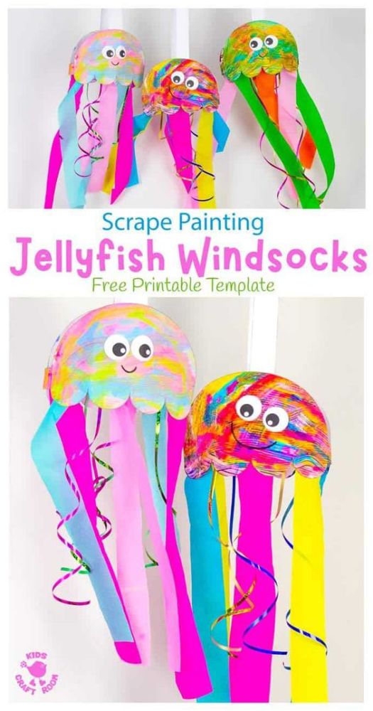 You'll love these jellyfish crafts for kids, perfect for World Jellyfish Day on 3rd November! Learn more about the jellyfish, that's not really a fish!
