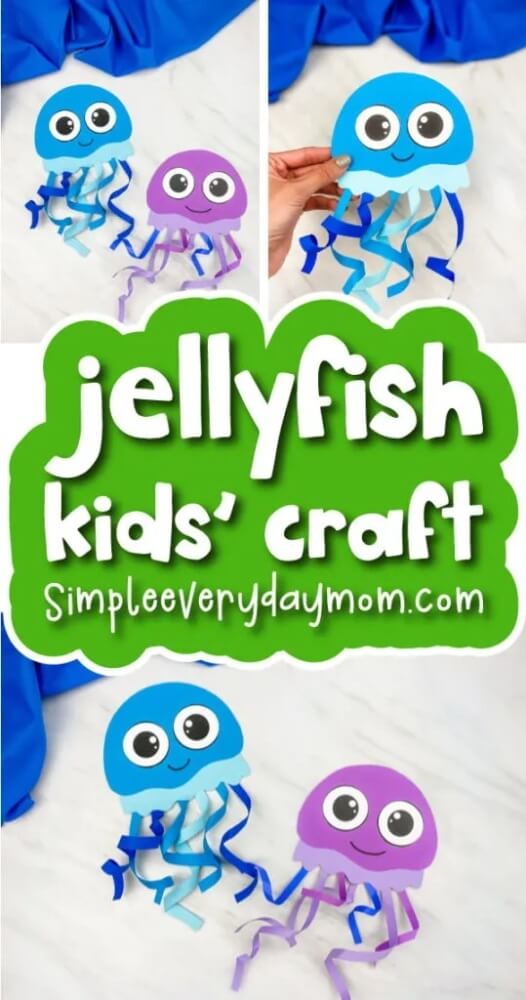 You'll love these jellyfish crafts for kids, perfect for World Jellyfish Day on 3rd November! Learn more about the jellyfish, that's not really a fish!