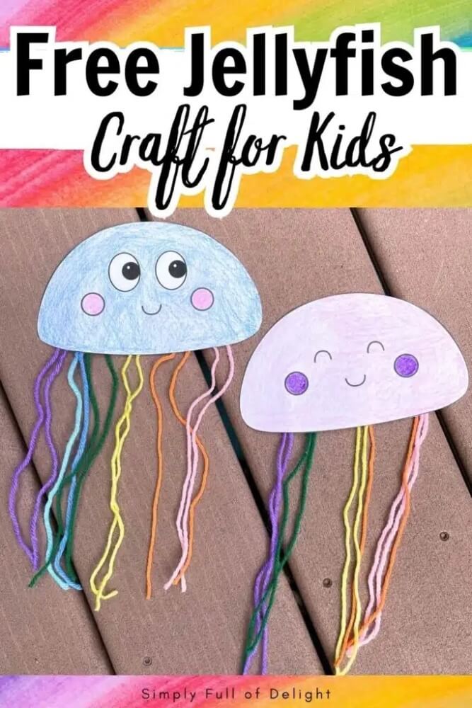 You'll love these jellyfish crafts for kids, perfect for World Jellyfish Day on 3rd November! Learn more about the jellyfish, that's not really a fish!