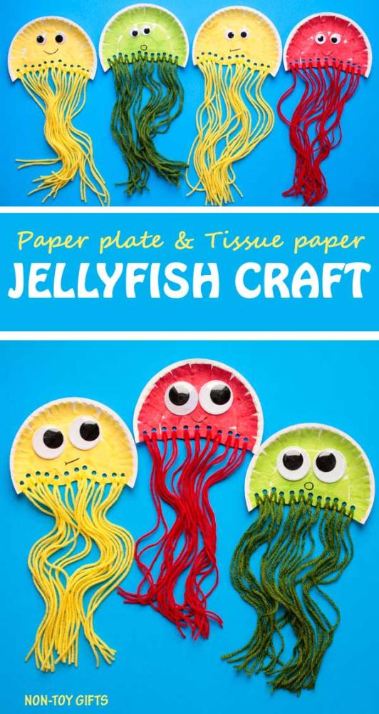 You'll love these jellyfish crafts for kids, perfect for World Jellyfish Day on 3rd November! Learn more about the jellyfish, that's not really a fish!