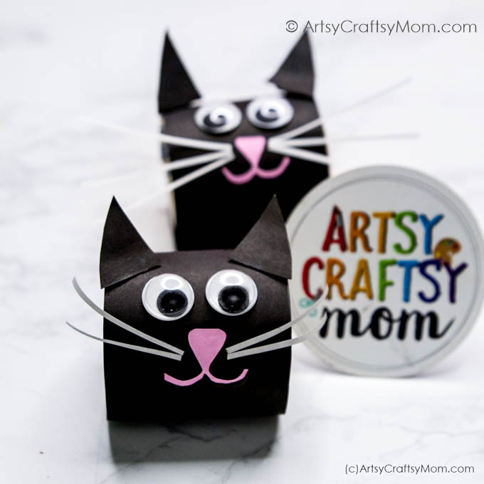 30 Awesome Cat Crafts and Books for Kids 4 3D Rolled Paper Black Cat Craft 1 2