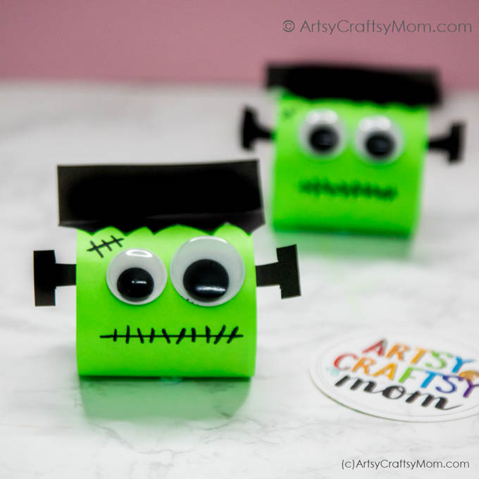 3D Rolled PaperFrankenstein Craft 6
