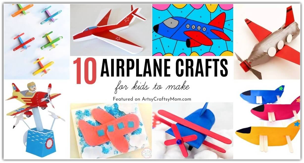 Here are some awesome Airplane Crafts for Kids to celebrate Aviation History Month in November! Learn about airplanes & the people behind them!