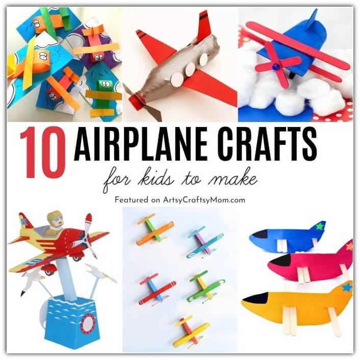Here are some awesome Airplane Crafts for Kids to celebrate Aviation History Month in November! Learn about airplanes & the people behind them!