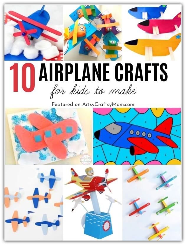 Here are some awesome Airplane Crafts for Kids to celebrate Aviation History Month in November! Learn about airplanes & the people behind them!