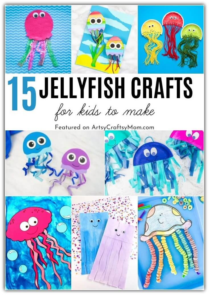 You'll love these jellyfish crafts for kids, perfect for World Jellyfish Day on 3rd November! Learn more about the jellyfish, that's not really a fish!