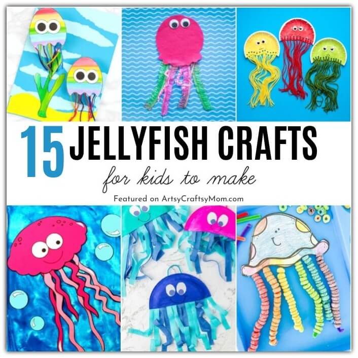 You'll love these jellyfish crafts for kids, perfect for World Jellyfish Day on 3rd November! Learn more about the jellyfish, that's not really a fish!