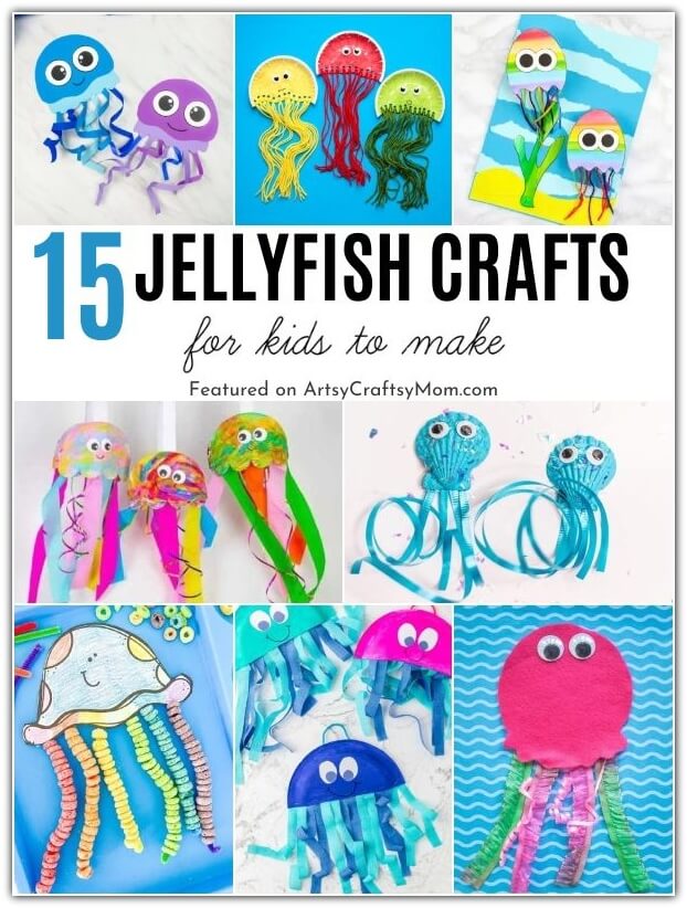 You'll love these jellyfish crafts for kids, perfect for World Jellyfish Day on 3rd November! Learn more about the jellyfish, that's not really a fish!